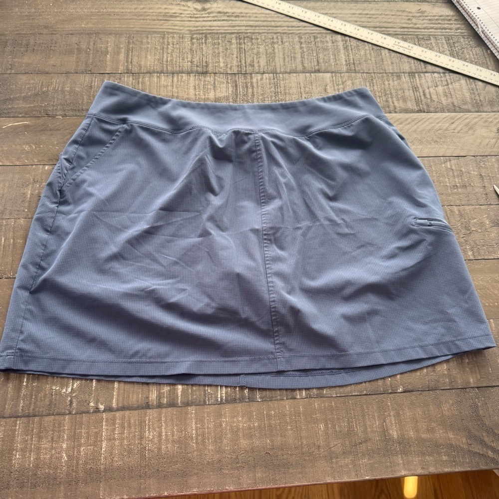 Orvis Skort Women's Extra Large Blue Moisture Wicking Golf Tennis Mini Skirt